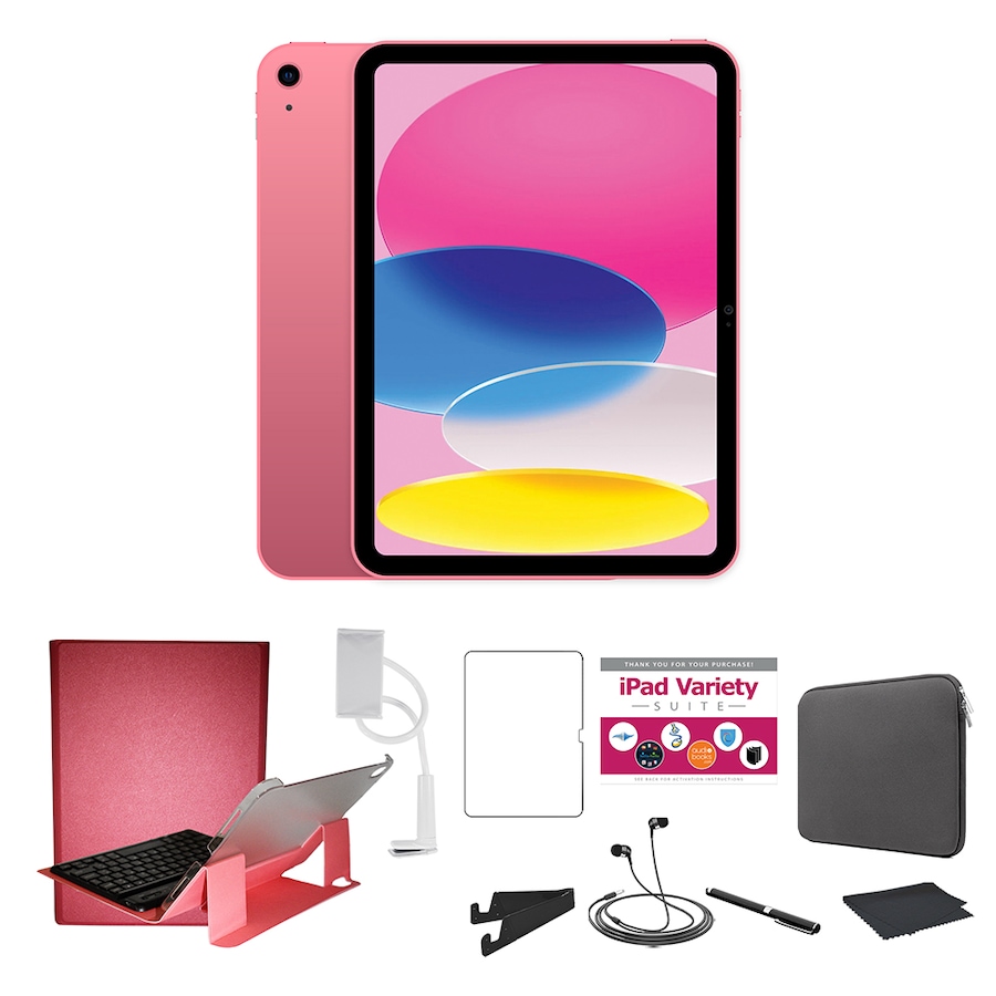 Image 729311_PINMG.jpg, Product 729-311 / Price $1,044.92 - $1,244.92, Apple iPad 10.9" (10th gen) 64 GB or 256 GB Tablet Bundle from Apple on TSC.ca's Electronics department