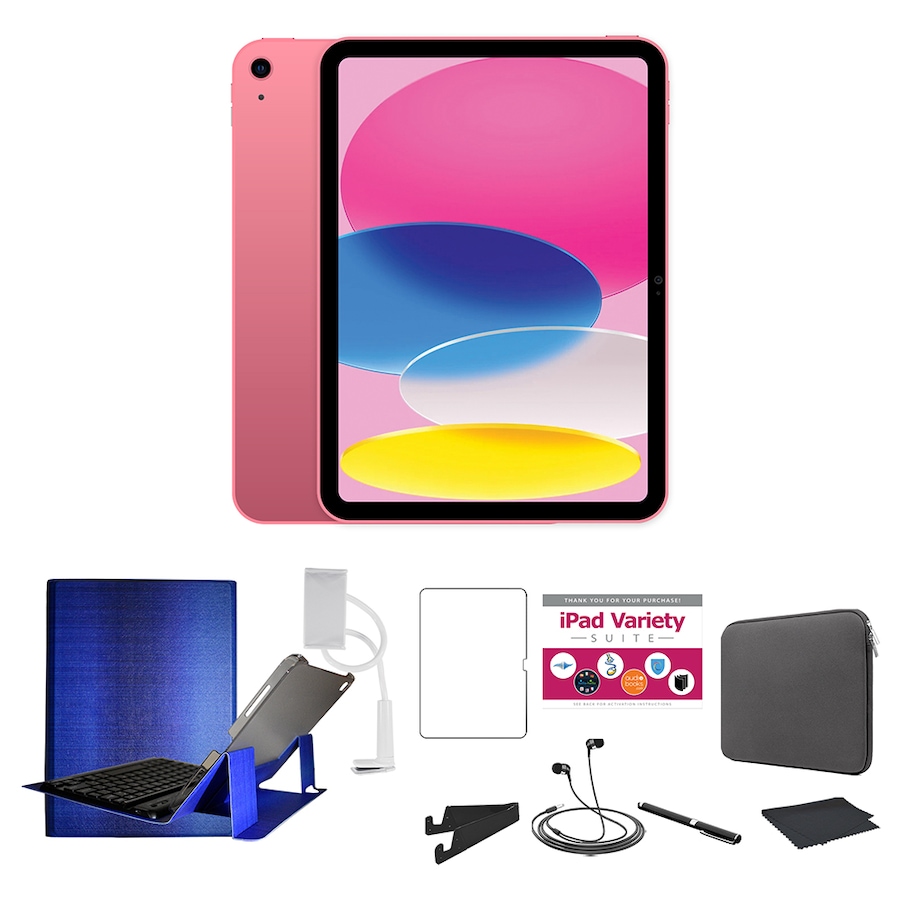 Image 729311_PKBU.jpg, Product 729-311 / Price $1,044.92 - $1,244.92, Apple iPad 10.9" (10th gen) 64 GB or 256 GB Tablet Bundle from Apple on TSC.ca's Electronics department