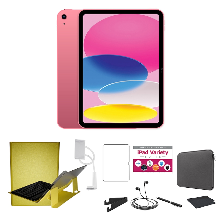 Image 729311_PNKY.jpg, Product 729-311 / Price $1,044.92 - $1,244.92, Apple iPad 10.9" (10th gen) 64 GB or 256 GB Tablet Bundle from Apple on TSC.ca's Electronics department