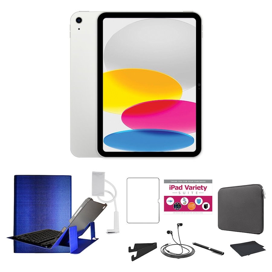 Image 729311_SILB.jpg, Product 729-311 / Price $1,044.92 - $1,244.92, Apple iPad 10.9" (10th gen) 64 GB or 256 GB Tablet Bundle from Apple on TSC.ca's Electronics department