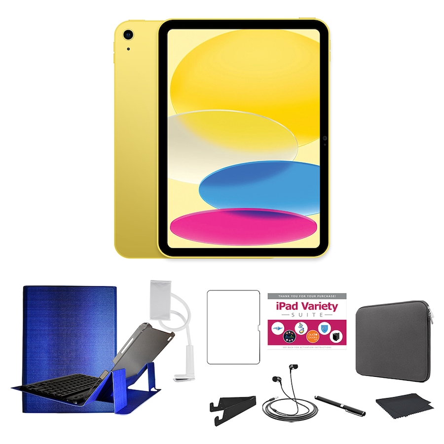 Image 729311_YLB.jpg, Product 729-311 / Price $1,044.92 - $1,244.92, Apple iPad 10.9" (10th gen) 64 GB or 256 GB Tablet Bundle from Apple on TSC.ca's Electronics department