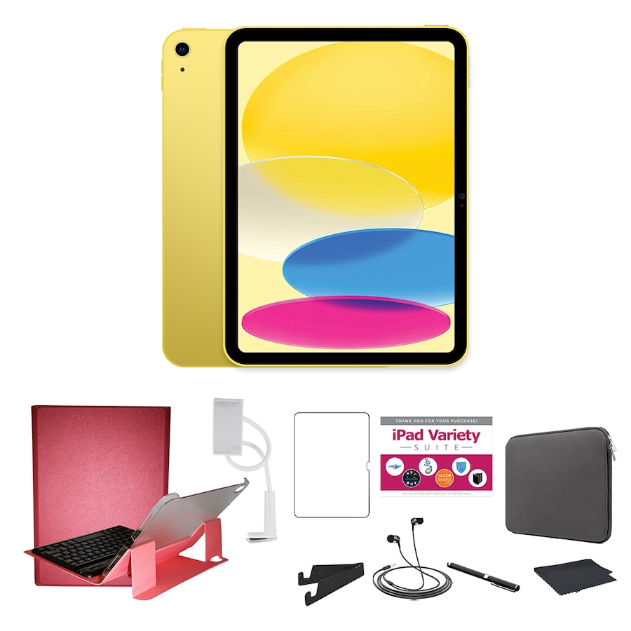 Image 729311_YLWMG.jpg, Product 729-311 / Price $1,044.92 - $1,244.92, Apple iPad 10.9" (10th gen) 64 GB or 256 GB Tablet Bundle from Apple on TSC.ca's Electronics department