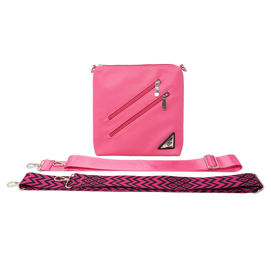 Image 729340_PNK.jpg, Product 729-340 / Price $89.99, Save the Girls Zoe Crossbody RFID Bag with Extra Strap from Save the Girls on TSC.ca's Fashion department