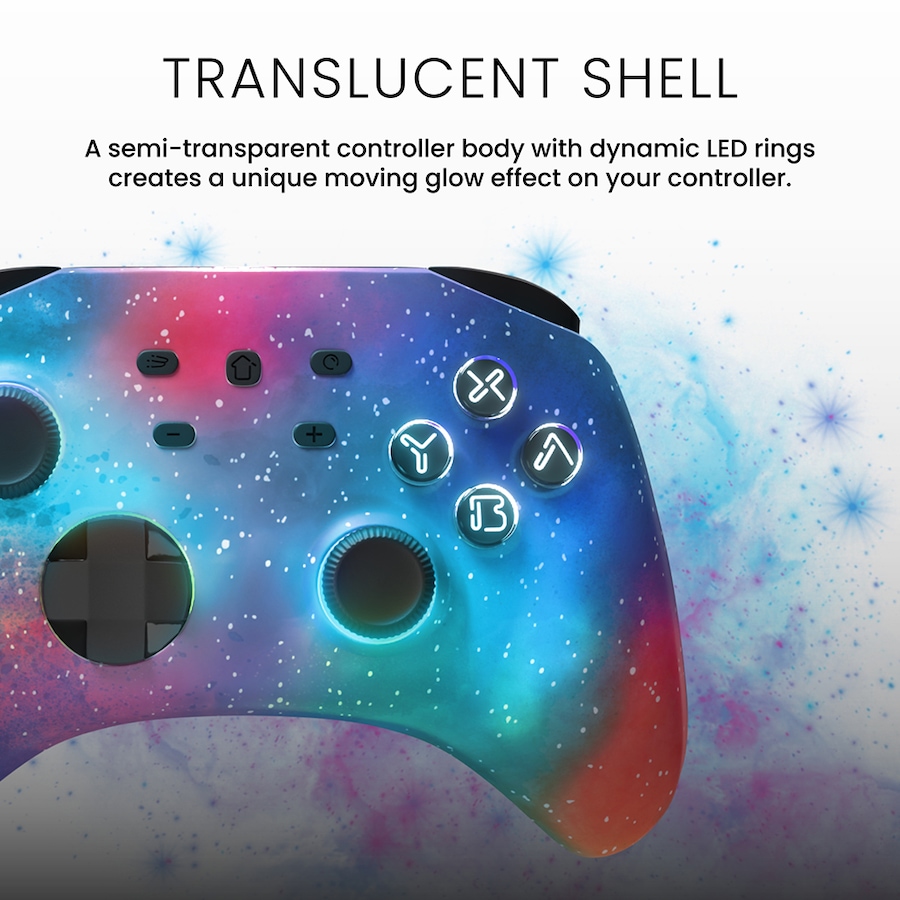 Image 729352_ALTMORE6.jpg, Product 729-352 / Price $39.99, Surge Wireless Pro Controller for Nintendo Switch/Switch 2, Windows PC, Steam Deck, Android and iOS – Supernova Edition from Surge on TSC.ca's Electronics department