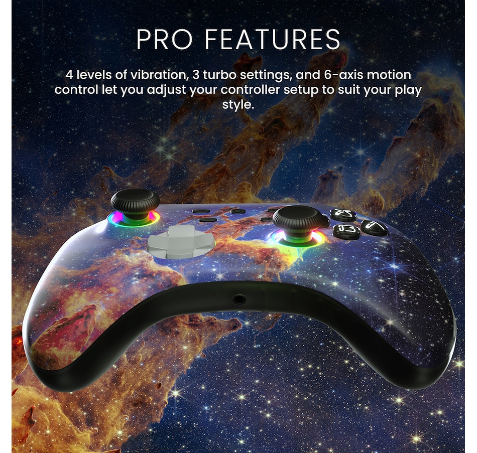 Image 729353_ALTMORE9.jpg, Product 729-353 / Price $39.99, Surge Wireless Pro Controller for Nintendo Switch, PC, Steam Deck, Android and iOS – Pillars of Creation Edition from Surge on TSC.ca's Electronics department