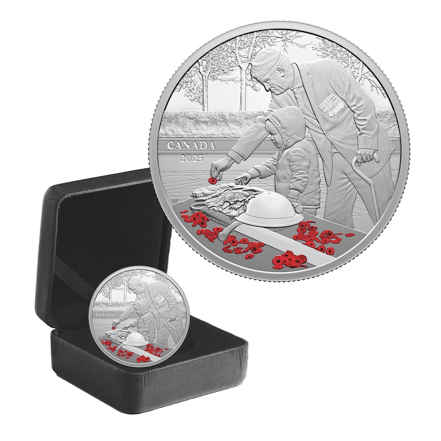 Image 729357_ALTMORE1.jpg, Product 729-357 / Price $219.95, 2023 $20 Remembrance Day Fine Silver Coin plus TSC-Exclusive Four-Coin Bonus from Royal Canadian Mint (RCM) on TSC.ca's Coins department
