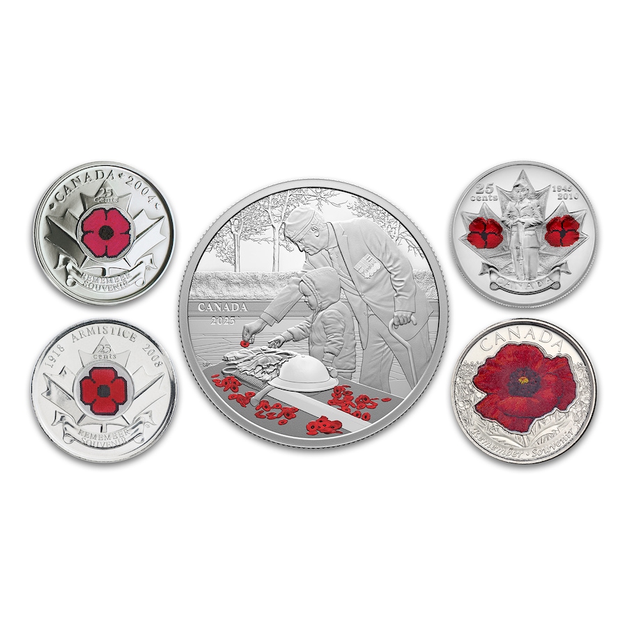 Image 729357_ALTMORE4.jpg, Product 729-357 / Price $219.95, 2023 $20 Remembrance Day Fine Silver Coin plus TSC-Exclusive Four-Coin Bonus from Royal Canadian Mint (RCM) on TSC.ca's Coins department
