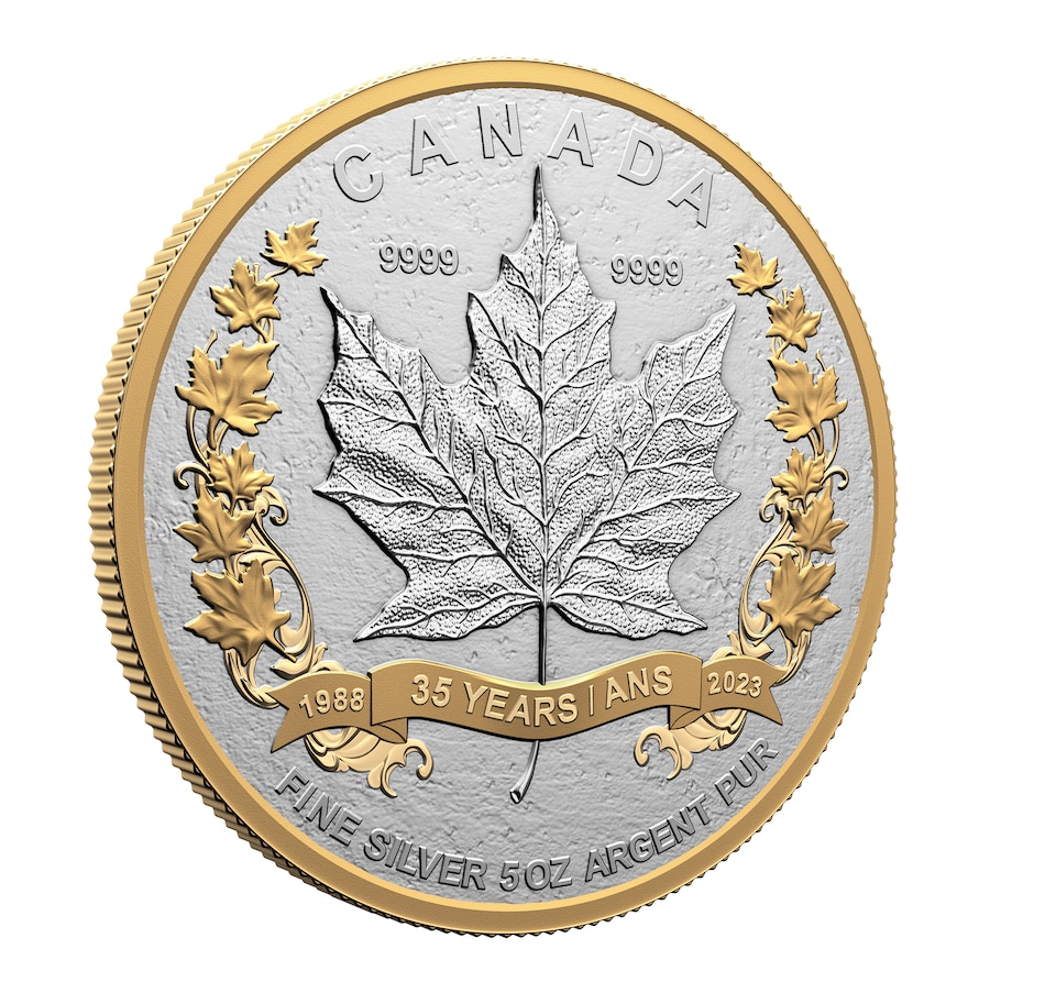 Image 729358_ALTMORE2.jpg, Product 729-358 / Price $599.95, 2023 $50 Ultra-High-Relief 5 oz Silver Maple Leaf Coin from Royal Canadian Mint (RCM) on TSC.ca's Coins department