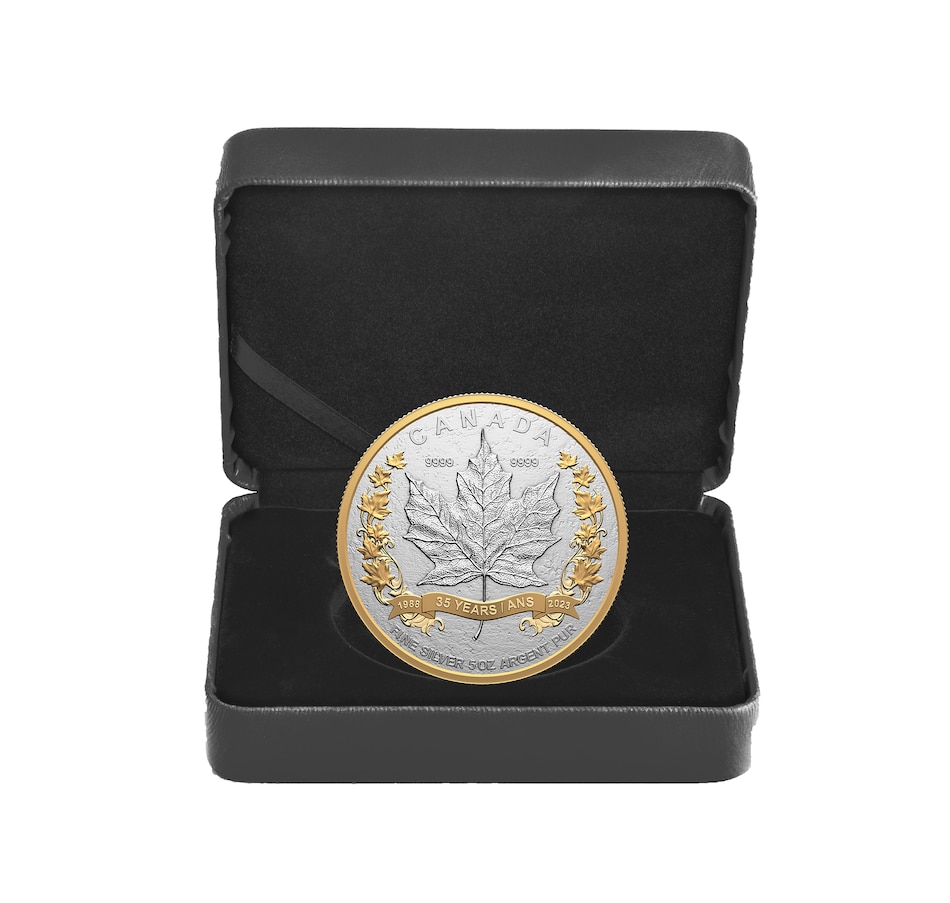 Image 729358_ALTMORE4.jpg, Product 729-358 / Price $599.95, 2023 $50 Ultra-High-Relief 5 oz Silver Maple Leaf Coin from Royal Canadian Mint (RCM) on TSC.ca's Coins department