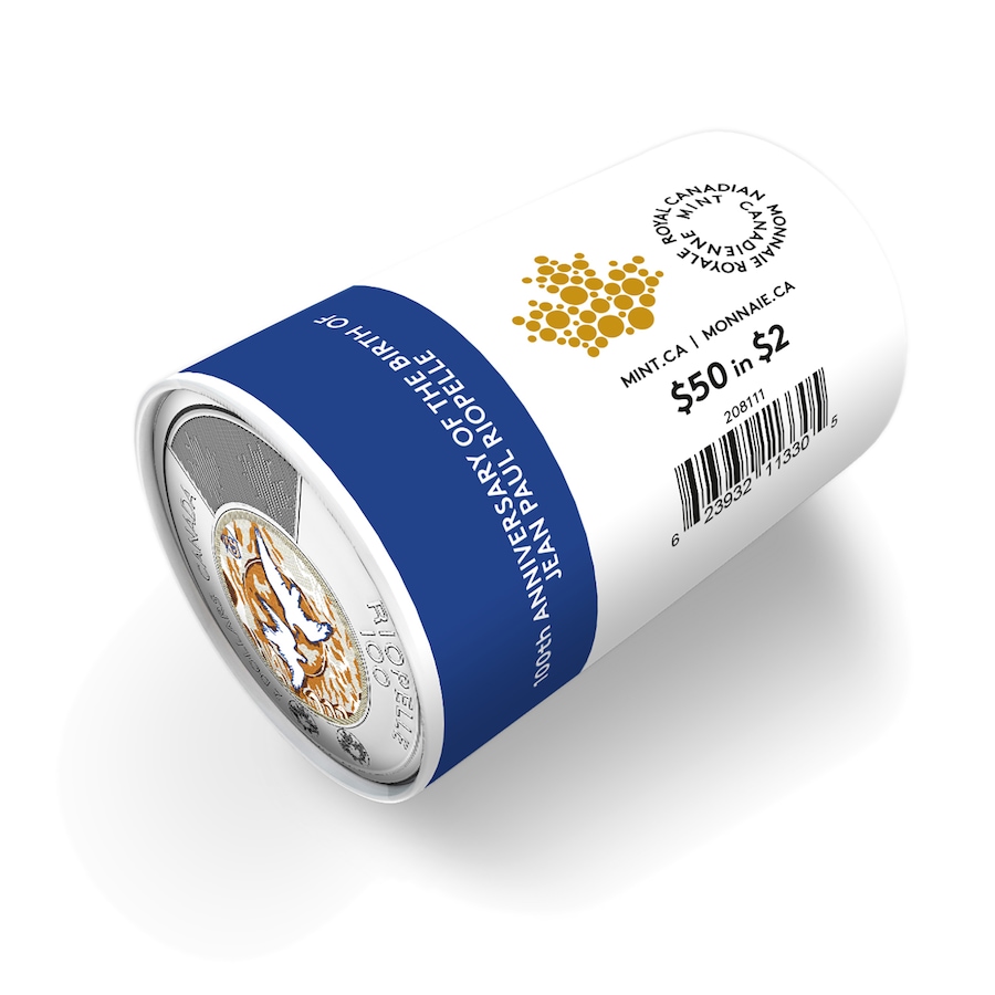 Image 729361_ALTMORE1.jpg, Product 729-361 / Price $99.95, 2023 $2 Special Wrap Roll - The Art of Jean Paul Riopelle Colour Version, 25 Coins per roll from Royal Canadian Mint (RCM) on TSC.ca's Coins department