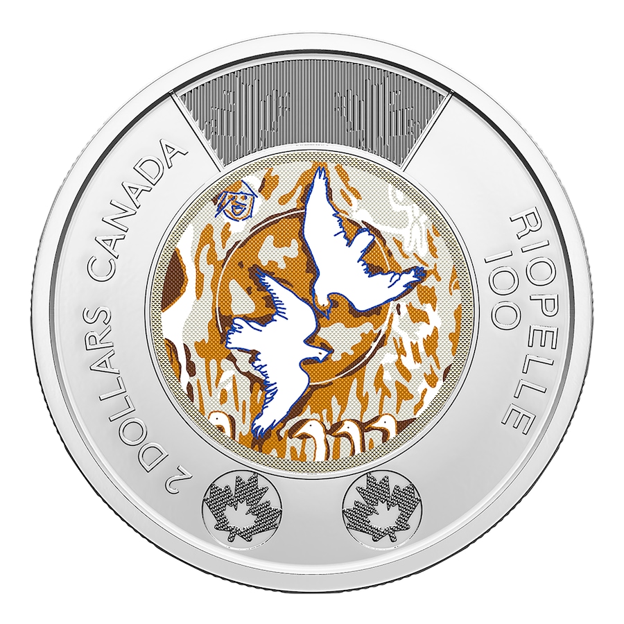 Image 729361_ALTMORE2.jpg, Product 729-361 / Price $99.95, 2023 $2 Special Wrap Roll - The Art of Jean Paul Riopelle Colour Version, 25 Coins per roll from Royal Canadian Mint (RCM) on TSC.ca's Coins department
