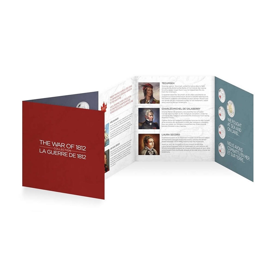 Image 729364_ALTMORE6.jpg, Product 729-364 / Price $49.95, $4 2013 Charles de Salaberry Heroes of the War of 1812 Fine Silver Coin plus Bonus Regular and Coloured 25-Cent Coins from Royal Canadian Mint (RCM) on TSC.ca's Coins department