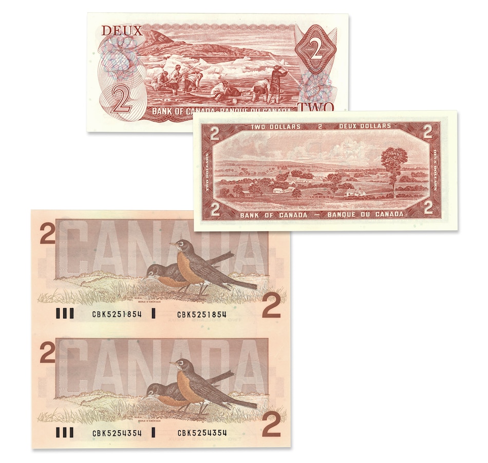 Coins - Historic Banknotes - Last Three Issues of $2 Banknotes: 1954 ...