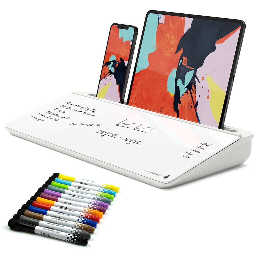 Image 729440.jpg, Product 729-440 / Price $149.99, DeskBoard Buddy Desktop Whiteboard with Phone Holder and Markers from DeskBoard Buddy on TSC.ca's Electronics department