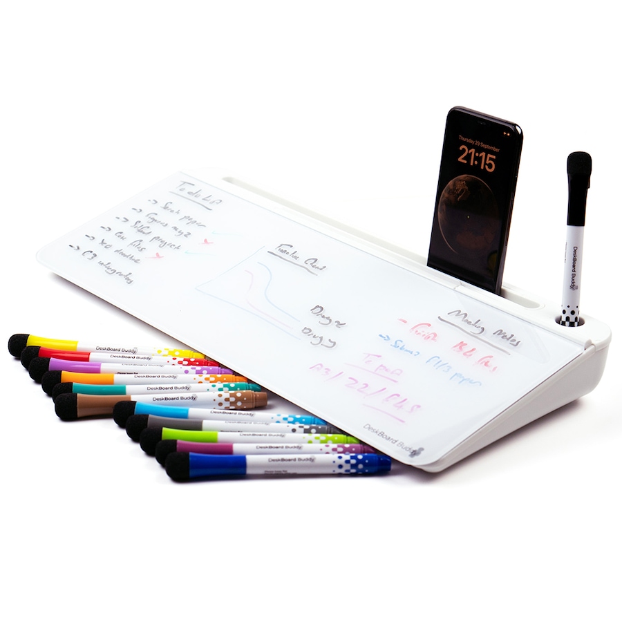 Image 729440_ALTMORE1.jpg, Product 729-440 / Price $149.99, DeskBoard Buddy Desktop Whiteboard with Phone Holder and Markers from DeskBoard Buddy on TSC.ca's Electronics department