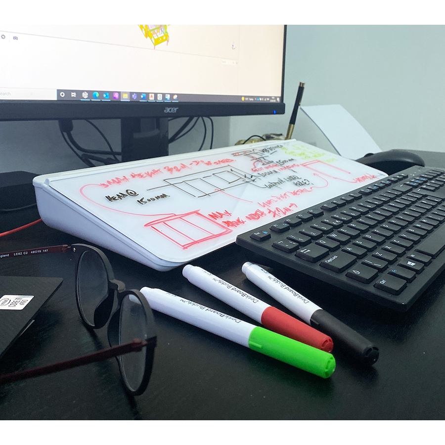 Image 729440_ALTMORE15.jpg, Product 729-440 / Price $149.99, DeskBoard Buddy Desktop Whiteboard with Phone Holder and Markers from DeskBoard Buddy on TSC.ca's Electronics department