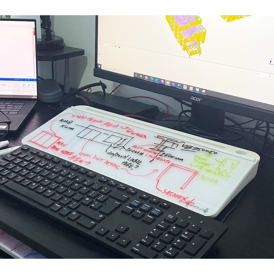 Image 729440_ALTMORE16.jpg, Product 729-440 / Price $149.99, DeskBoard Buddy Desktop Whiteboard with Phone Holder and Markers from DeskBoard Buddy on TSC.ca's Electronics department