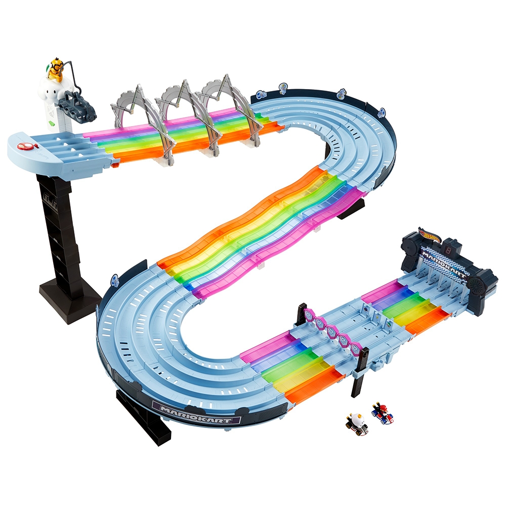 Hot Wheels レインボーロード Hot Wheels Mario Kart Rainbow Road Track Set - TSC.ca