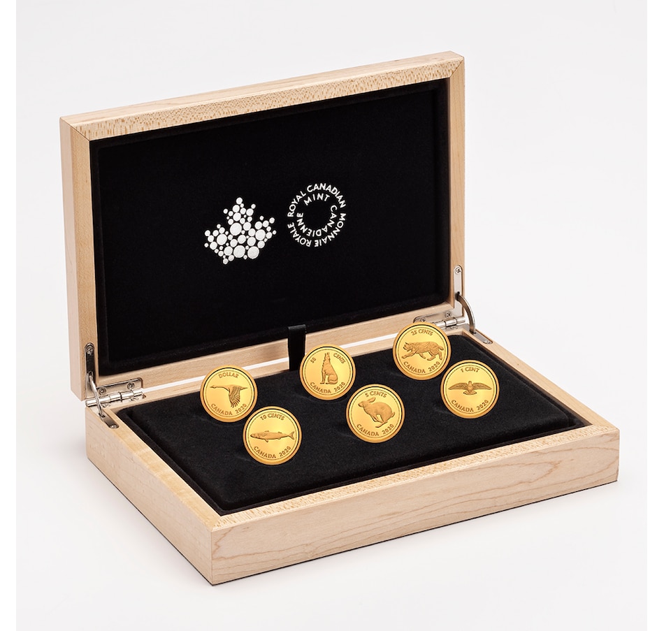 Image 729445_ALTMORE1.jpg, Product 729-445 / Price $2,399.70, 2020 Tribute to Alex Colville Six-Coin Set - 1/10th-Ounce Pure Gold Coins from Royal Canadian Mint (RCM) on TSC.ca's Coins department