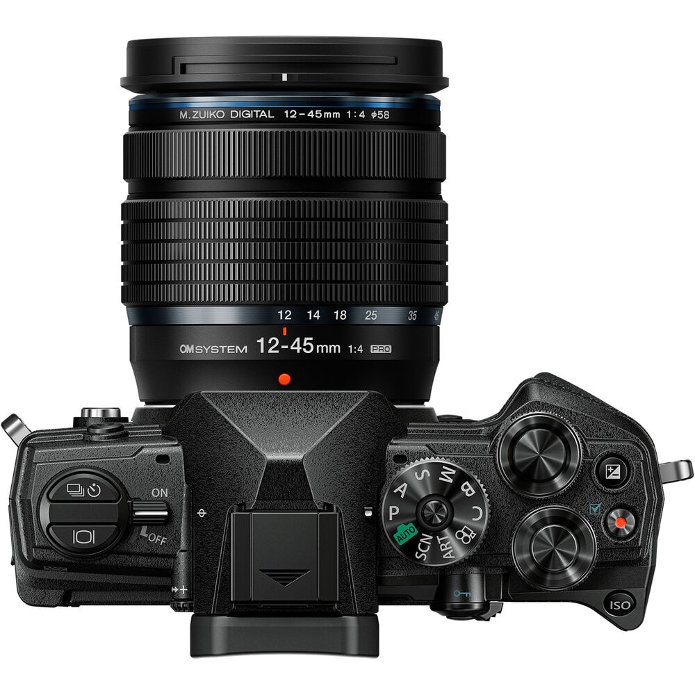 OM System OM-5 Black Body with M. Zuiko Digital ED 12–45 mm F4.0 Pro Lens  Kit