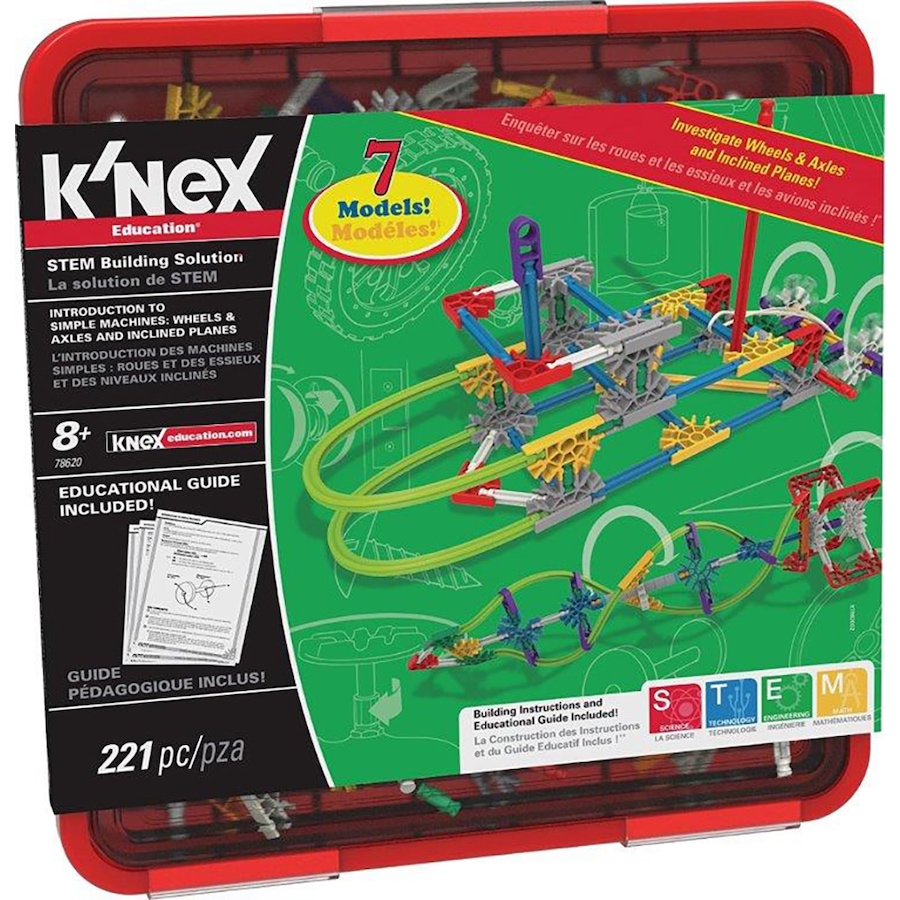 Image 729657.jpg, Product 729-657 / Price $59.99, K'Nex Education Wheels, Axles and Planes (221 pieces) from K'Nex on TSC.ca's Toys & Hobbies department