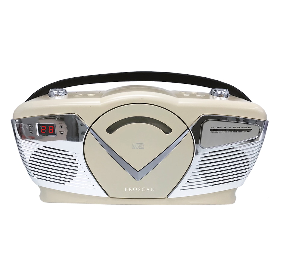 Image 729681_ALTMORE1.jpg, Product 729-681 / Price $64.99, Proscan Retro Portable Boombox from Proscan on TSC.ca's Electronics department