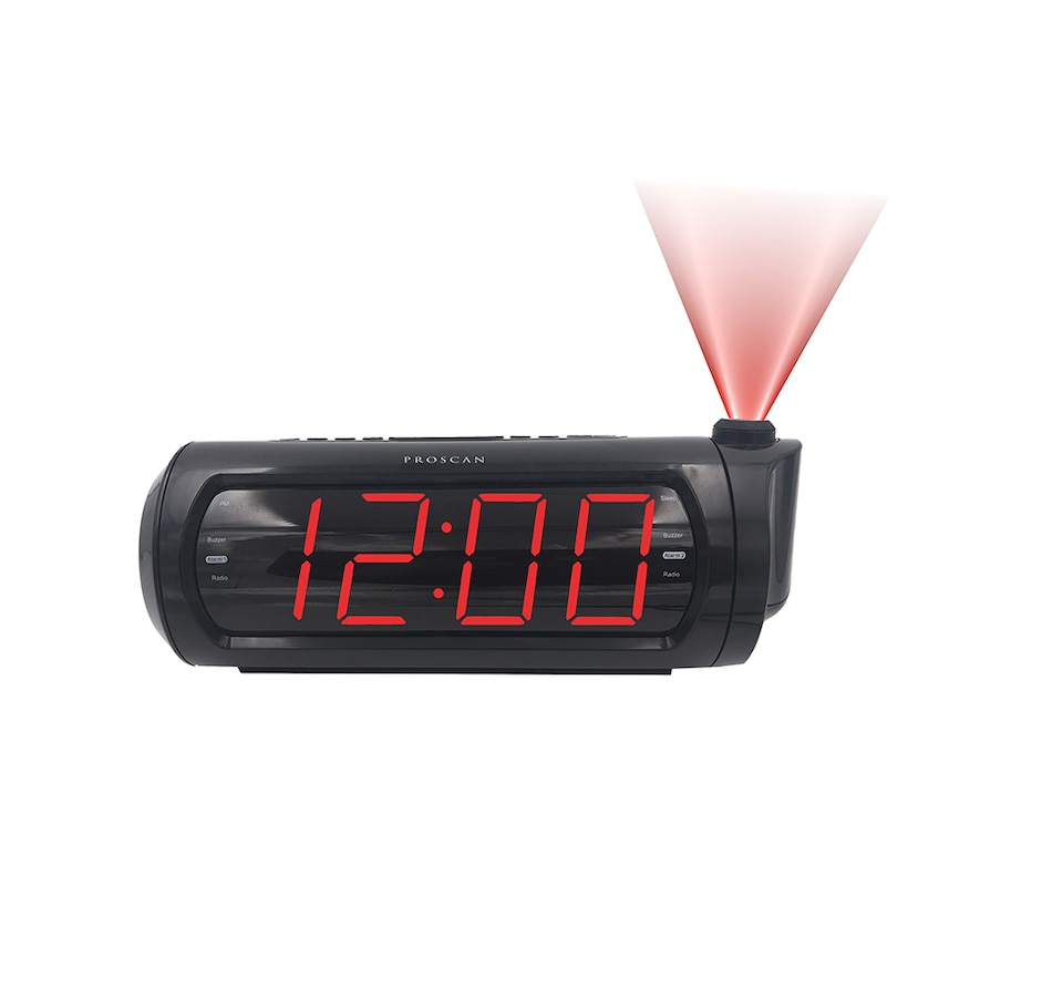 Image 729701_ALTMORE1.jpg, Product 729-701 / Price $29.99, Proscan 1.8" Time Projection Dual Alarm Clock Radio with USB Charging from Proscan on TSC.ca's Electronics department