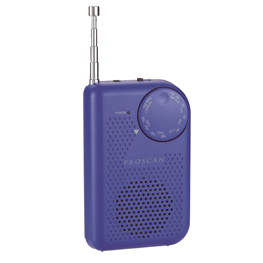 Image 729703_BLU.jpg, Product 729-703 / Price $19.99, Proscan Portable AM/FM Radio from Proscan on TSC.ca's Electronics department