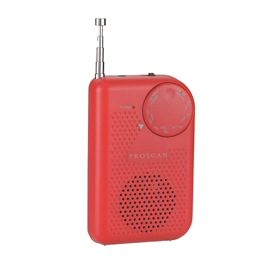 Image 729703_RED.jpg, Product 729-703 / Price $19.99, Proscan Portable AM/FM Radio from Proscan on TSC.ca's Electronics department