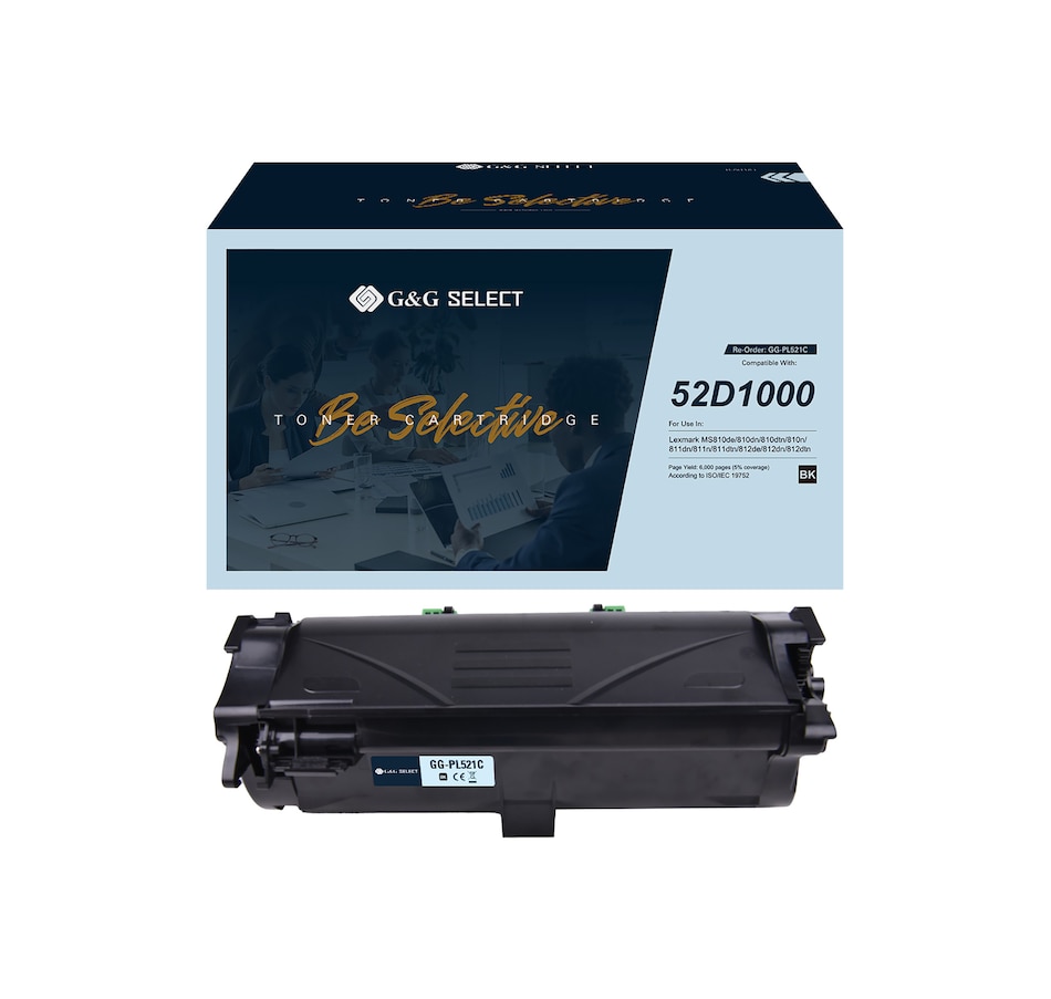 Image 729785.jpg, Product 729-785 / Price $135.00, G&G Select Compatible Toner Cartridge (can replace Lexmark 52D1000) from G&G on TSC.ca's Electronics department