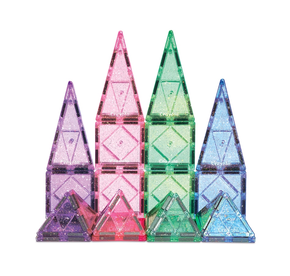 Image 729788.jpg, Product 729-788 / Price $54.99, CreateOn Crayola Glitter Magnetic Tile 40-Piece Set from Createon on TSC.ca's Toys & Hobbies department
