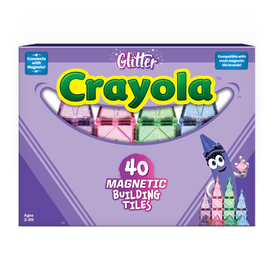 Image 729788_ALTMORE3.jpg, Product 729-788 / Price $54.99, CreateOn Crayola Glitter Magnetic Tile 40-Piece Set from Createon on TSC.ca's Toys & Hobbies department