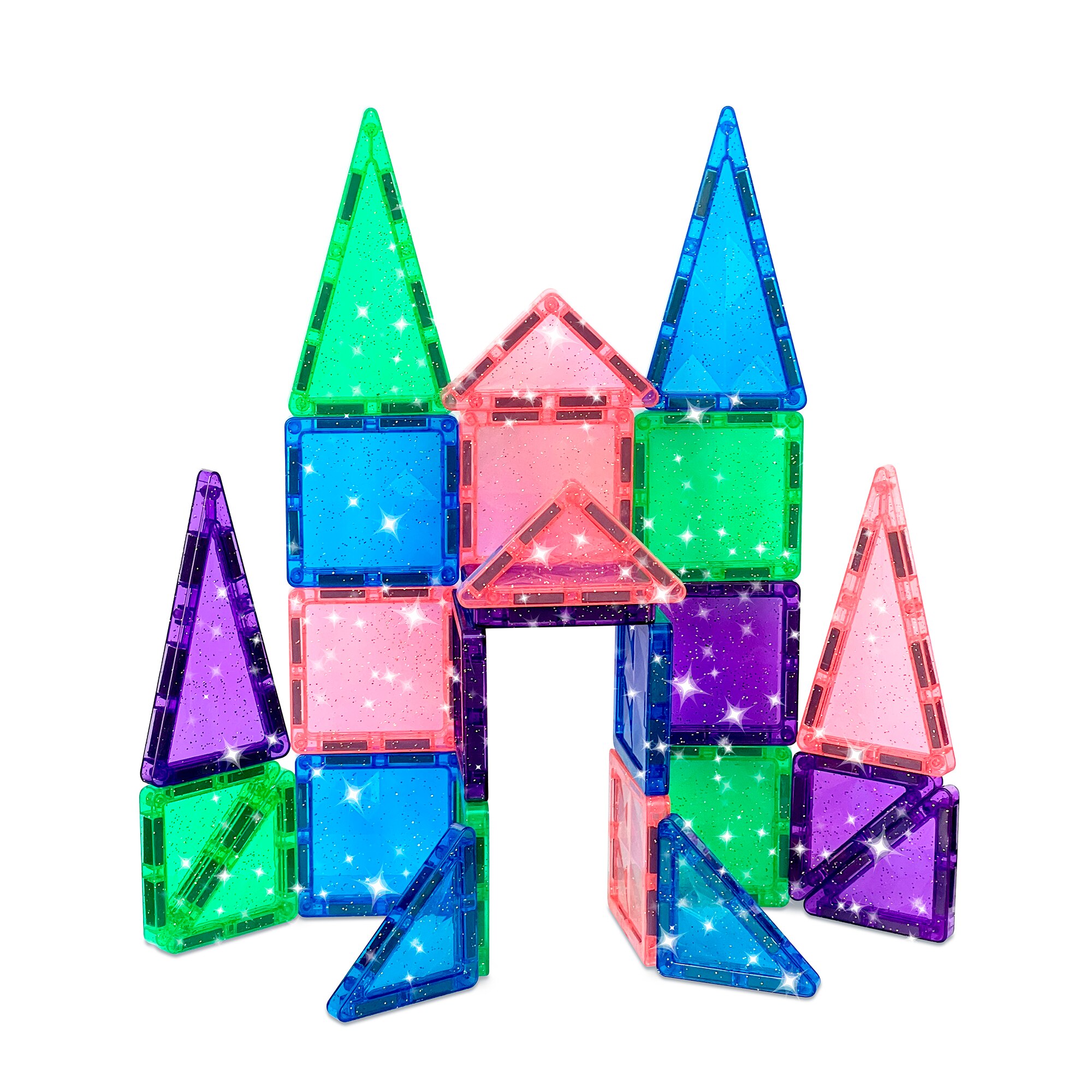 CreateOn Crayola Glitter PIP Magnetic Tile 24-Piece Set - TSC.ca