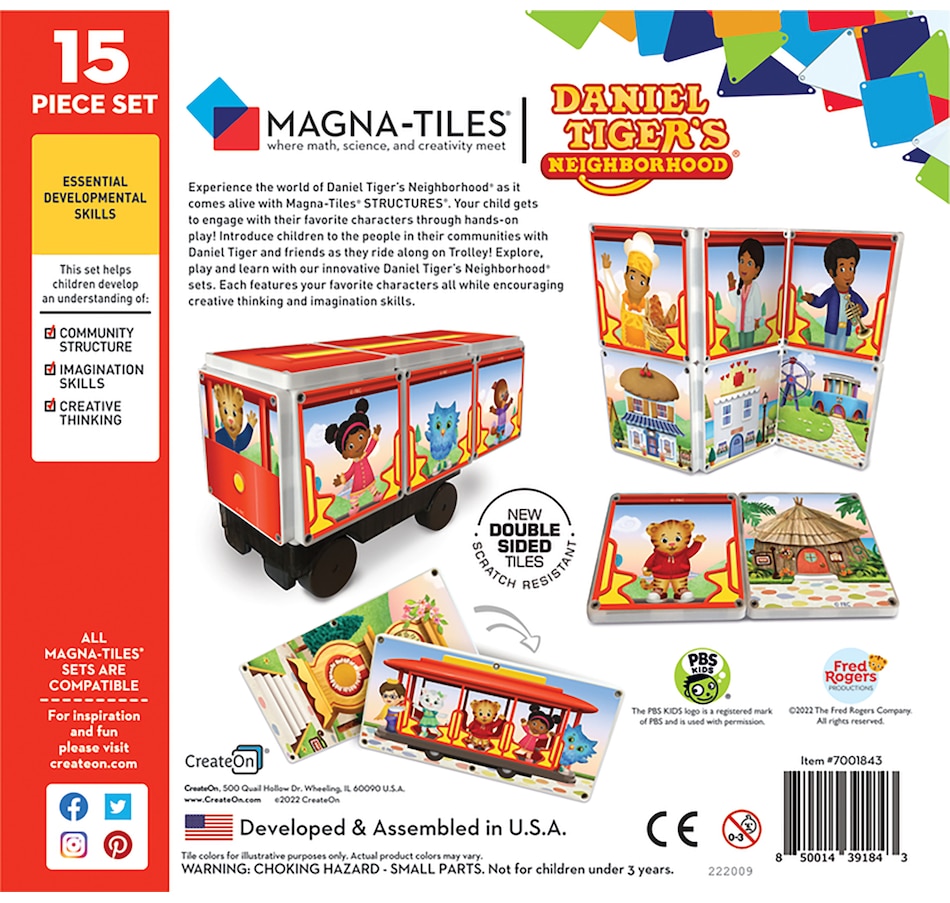 Image 729797_ALTMORE4.jpg, Product 729-797 / Price $39.99, CreateOn Daniel Tiger's Neighborhood Ride-Along Trolley from Createon on TSC.ca's Toys & Hobbies department