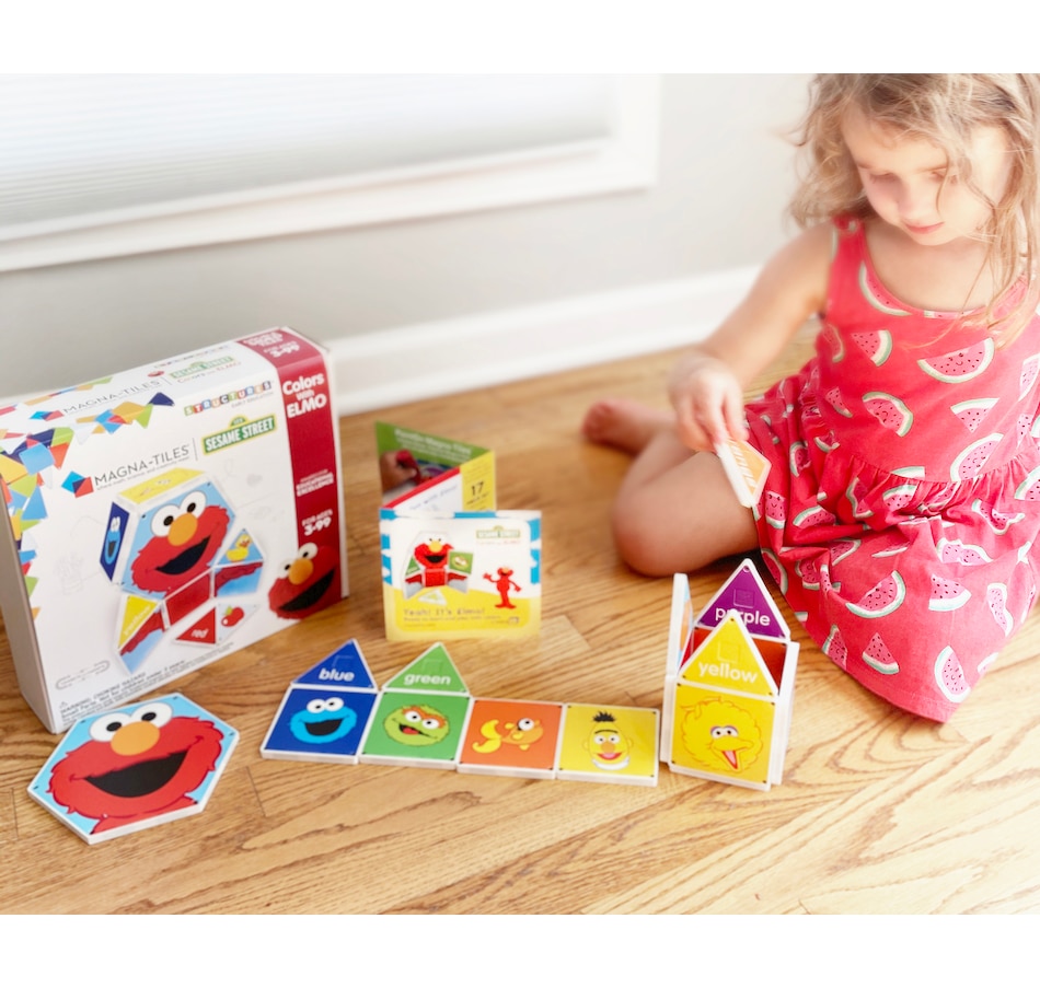 Image 729800_ALTMORE6.jpg, Product 729-800 / Price $39.99, CreateOn Sesame Street Colours with Elmo Magnetic Tile Set from Createon on TSC.ca's Toys & Hobbies department