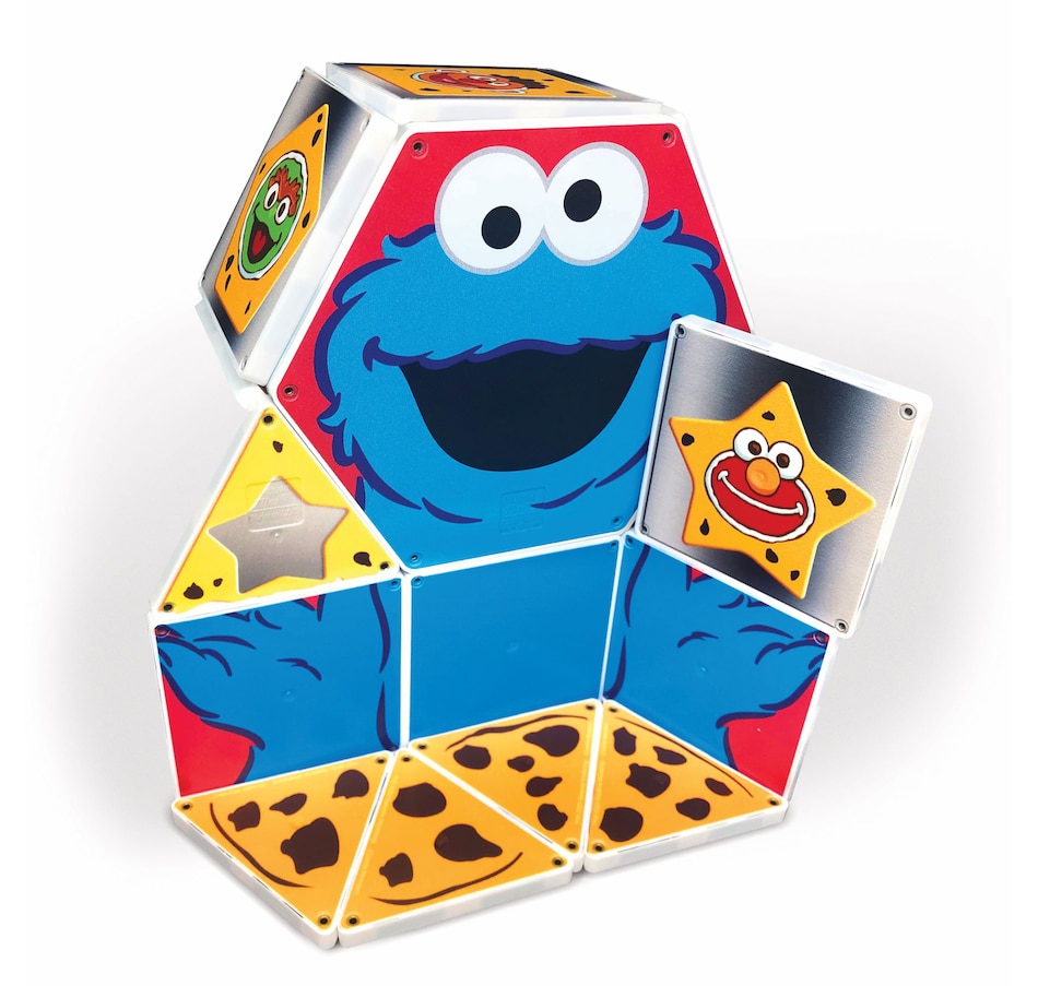 Image 729802.jpg, Product 729-802 / Price $39.99, CreateOn Sesame Street Cookie Monster Shapes Magnetic Tile Set from Createon on TSC.ca's Toys & Hobbies department