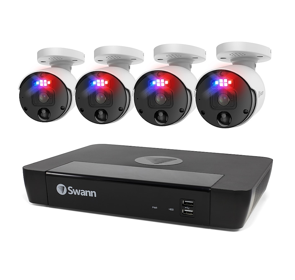 Image 729927.jpg, Product 729-927 / Price $1,299.99, SwannForce Professional 12MP 8-Channel 2TB NVR Security System with Four Bullet Cameras from Swann on TSC.ca's Electronics department