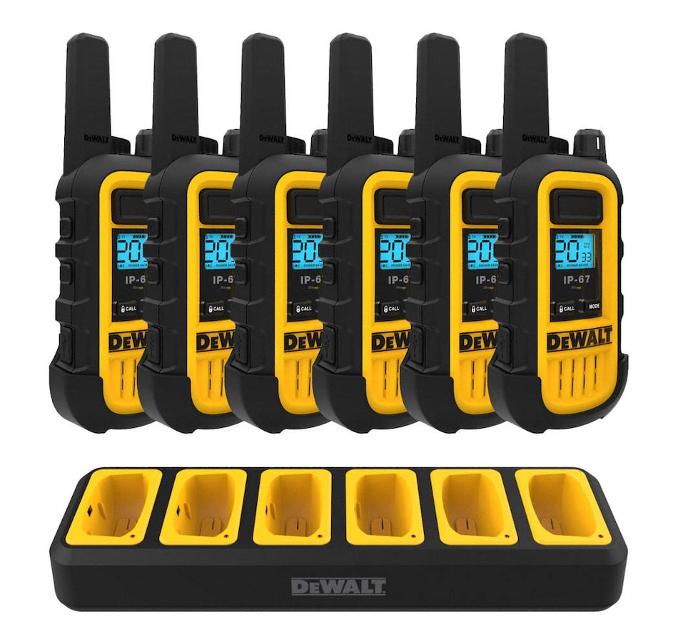 Image 729948_ALTMORE1.jpg, Product 729-948 / Price $799.99, DeWalt Heavy-Duty 6 DXFRS800 Radios with 6-Port Charger from DeWalt on TSC.ca's Home & Garden department