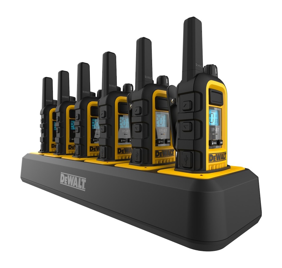 Image 729948_ALTMORE3.jpg, Product 729-948 / Price $799.99, DeWalt Heavy-Duty 6 DXFRS800 Radios with 6-Port Charger from DeWalt on TSC.ca's Home & Garden department