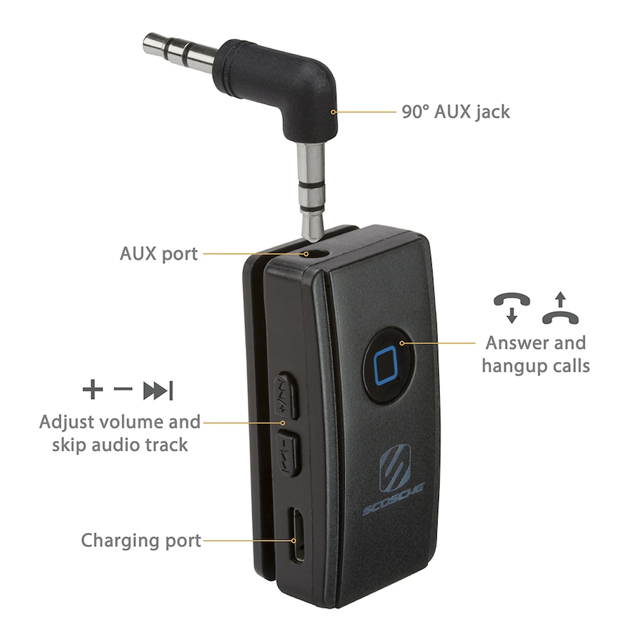 Image 729950_ALTMORE1.jpg, Product 729-950 / Price $29.99, Scosche Clip Bluetooth Wireless Audio Receiver from Scosche on TSC.ca's Electronics department