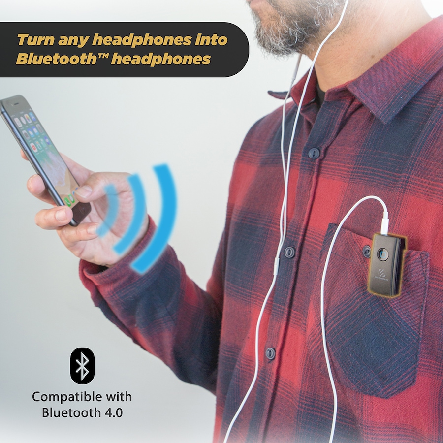 Image 729950_ALTMORE5.jpg, Product 729-950 / Price $29.99, Scosche Clip Bluetooth Wireless Audio Receiver from Scosche on TSC.ca's Electronics department