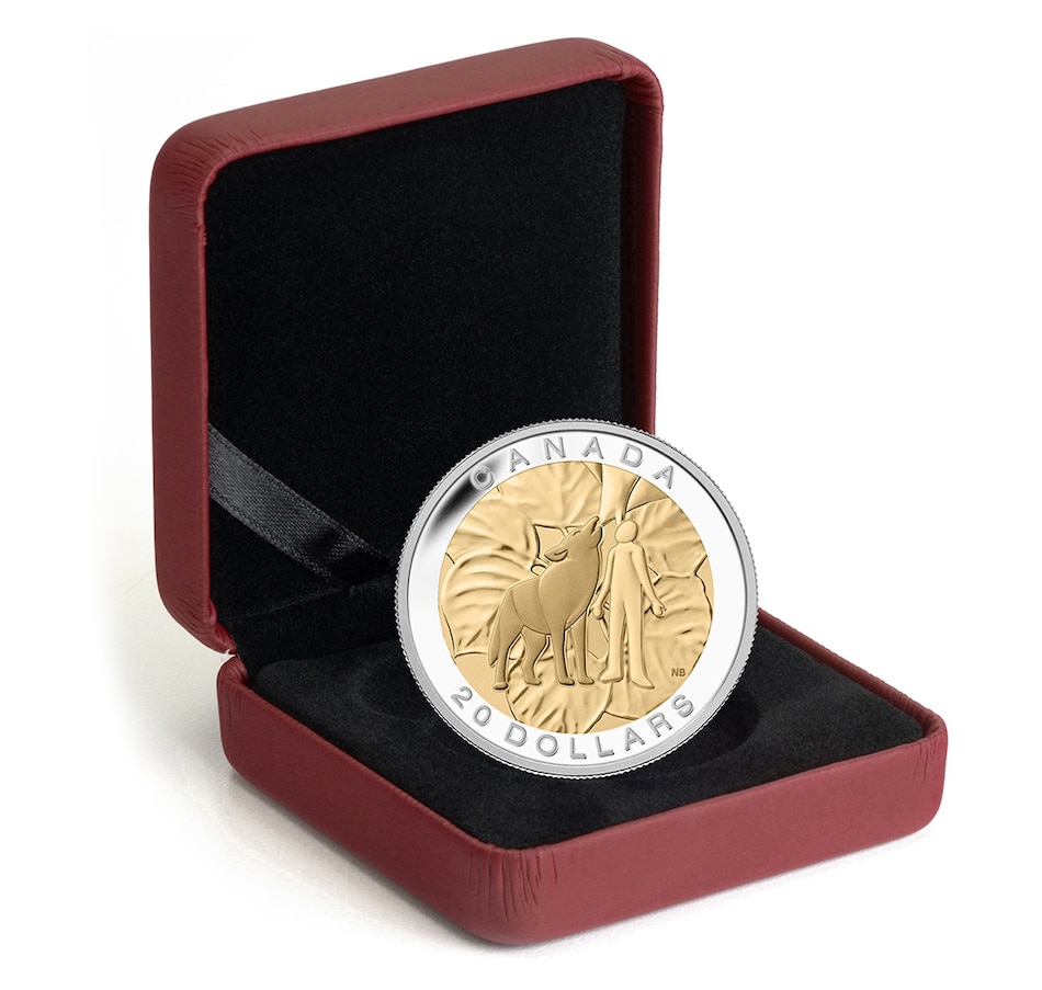 Image 729963_ALTMORE8.jpg, Product 729-963 / Price $6,995.00, 2022 $250 Pure Gold Timber Wolf Coin plus Exclusive Bonus Wolf Fine Silver Coin from Royal Canadian Mint (RCM) on TSC.ca's Coins department