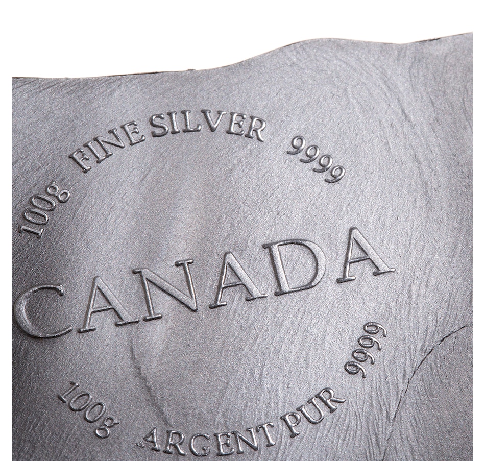 Image 729970_ALTMORE5.jpg, Product 729-970 / Price $349.50, Real Shape Iconic Canada 100 Grams Fine Silver Polar Bear from Canadian Heritage Mint on TSC.ca's Coins department