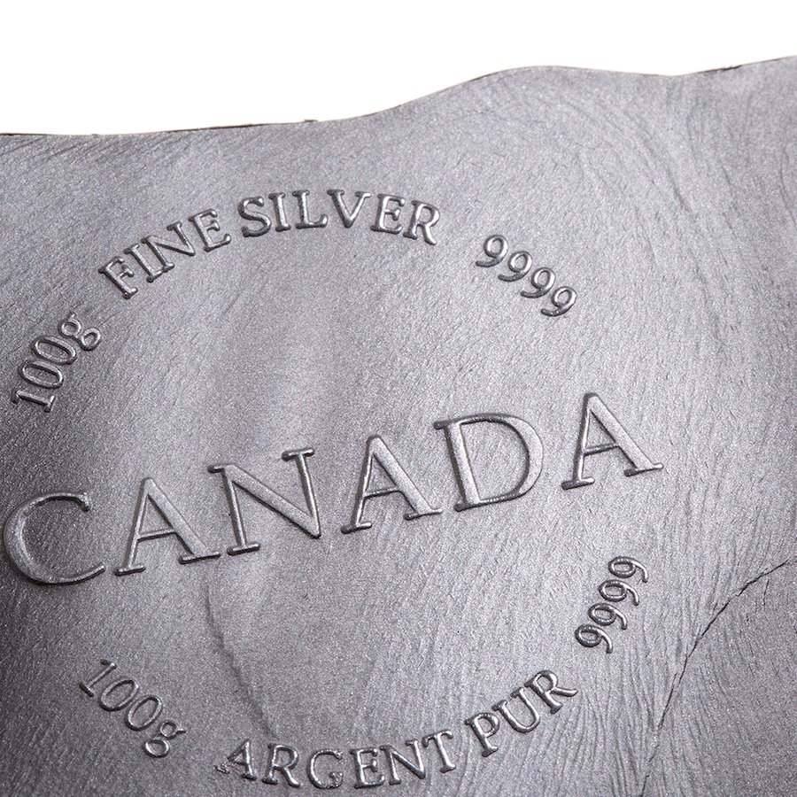 Image 729970_ALTMORE5.jpg, Product 729-970 / Price $349.50, Real Shape Iconic Canada 100 Grams Fine Silver Polar Bear from Canadian Heritage Mint on TSC.ca's Coins department