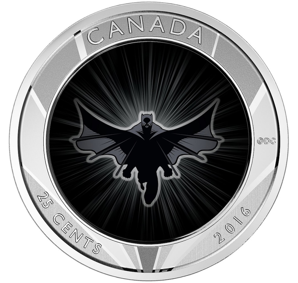 Image 729973_ALTMORE5.jpg, Product 729-973 / Price $139.95, $20 Fine Silver Proof Coin Batman v. Superman Dawn of Justice The Trinity plus 25-Cent Lenticular Coin from Royal Canadian Mint (RCM) on TSC.ca's Coins department