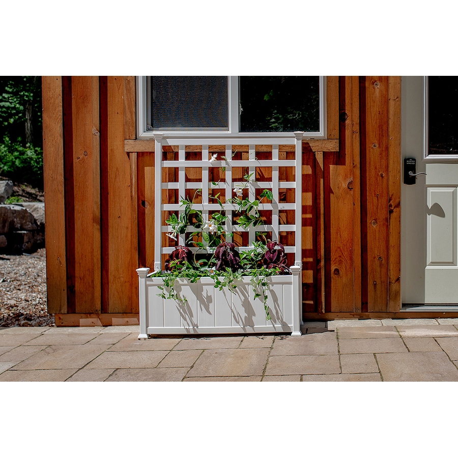 Image 730581.jpg, Product 730-581 / Price $249.00, Vita Huron Vinyl Planter with Trellis from Vita on TSC.ca's Home & Garden department