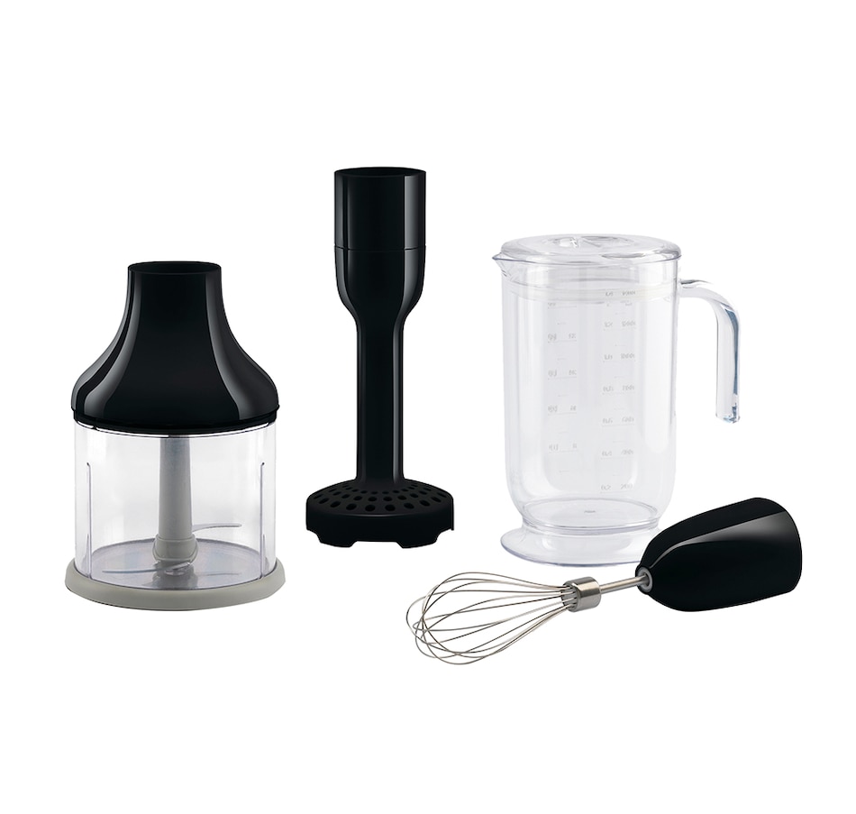 Image 730664_BLK.jpg, Product 730-664 / Price $99.99, Smeg 4-Piece Accessory Set for '50s Retro-Style Hand Blender from Smeg on TSC.ca's Kitchen department