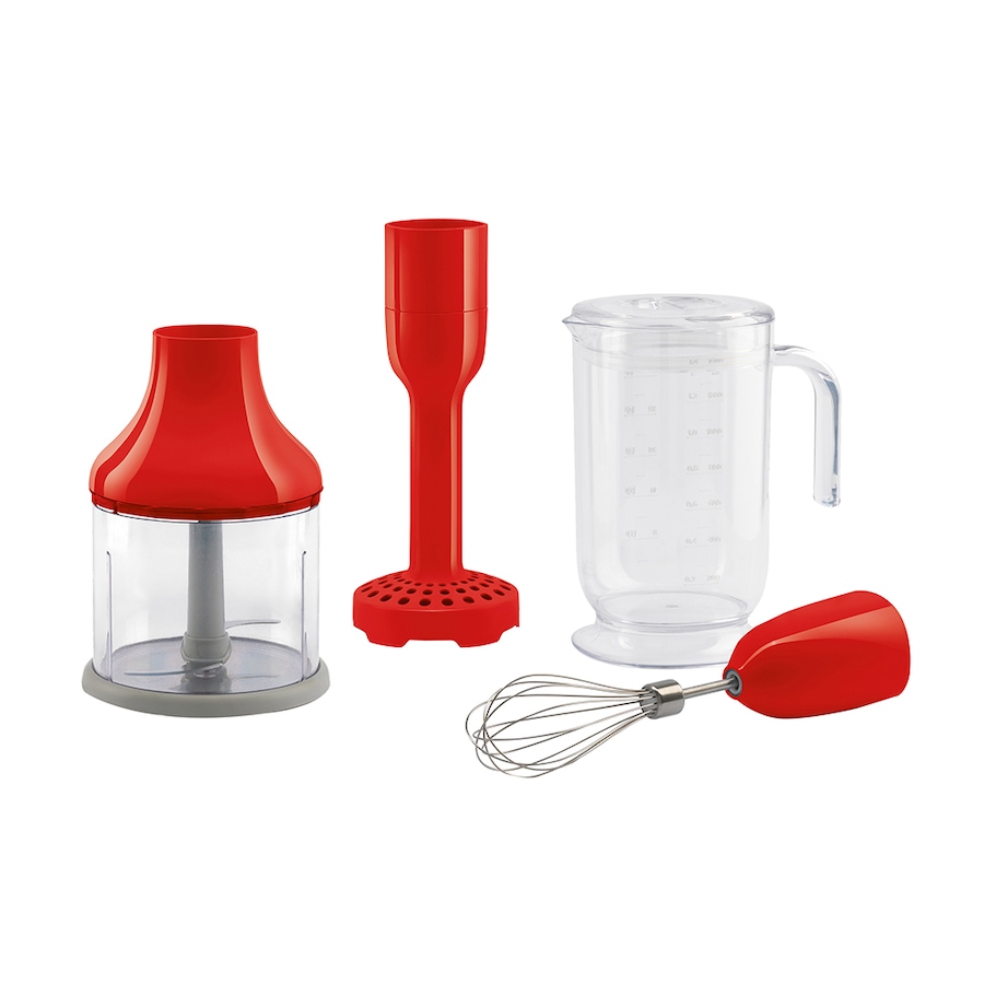 Image 730664_RED.jpg, Product 730-664 / Price $99.99, Smeg 4-Piece Accessory Set for '50s Retro-Style Hand Blender from Smeg on TSC.ca's Kitchen department