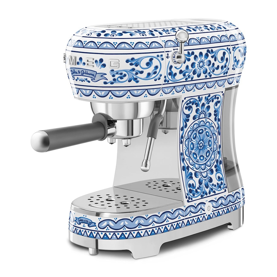 Image 730703.jpg, Product 730-703 / Price $2,499.99, Smeg Dolce & Gabbana Mediteranio Collection Manual Espresso Coffee Machine from Smeg on TSC.ca's Kitchen department