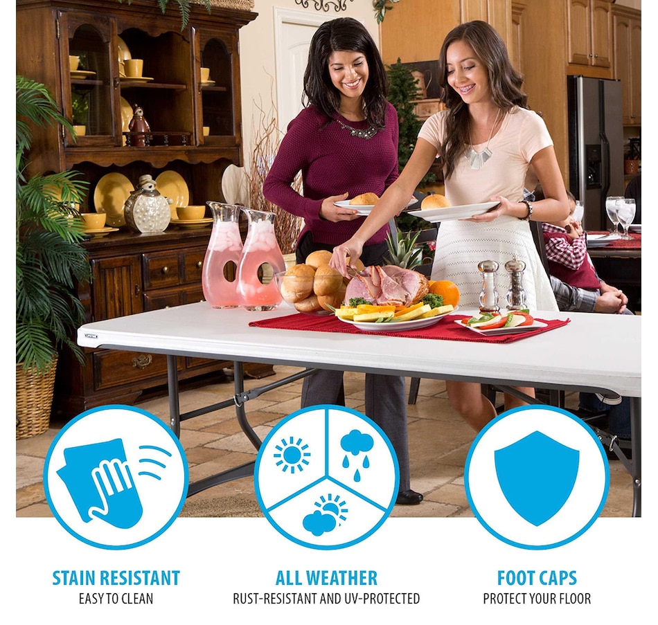 Image 730736_ALTMORE2.jpg, Product 730-736 / Price $199.99, Lifetime Table (Rectangular, Commercial, 6', White Granite, Grey Sand) from Lifetime on TSC.ca's Home & Garden department